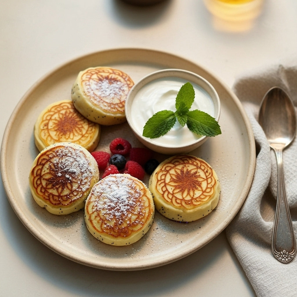 Soft Cheese Syrniki with Poppy, 5 pcs (frozen)