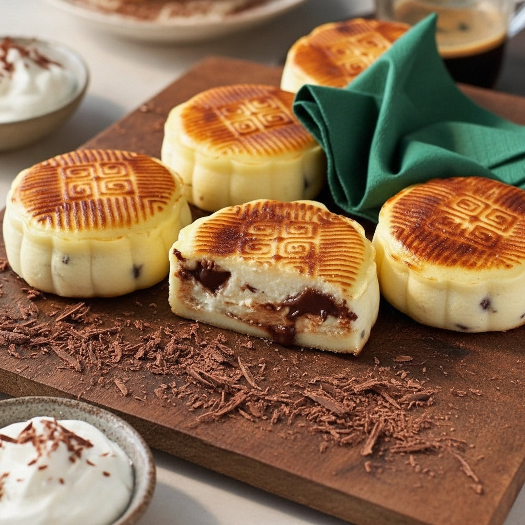 Soft cheese Syrniki with chocolate (5 pcs, frozen)