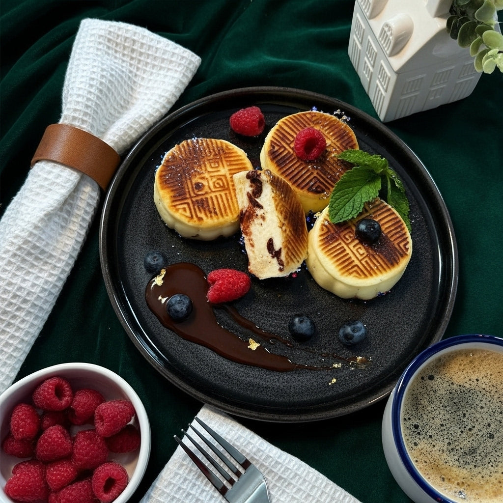 Soft cheese Syrniki with chocolate (5 pcs, frozen)