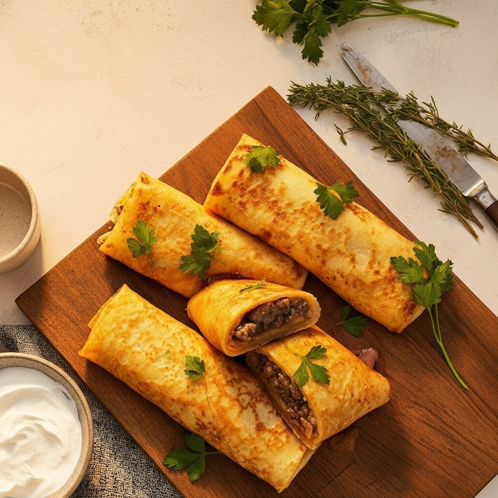 Meat-Filled Crepes (Blini), 5 pcs