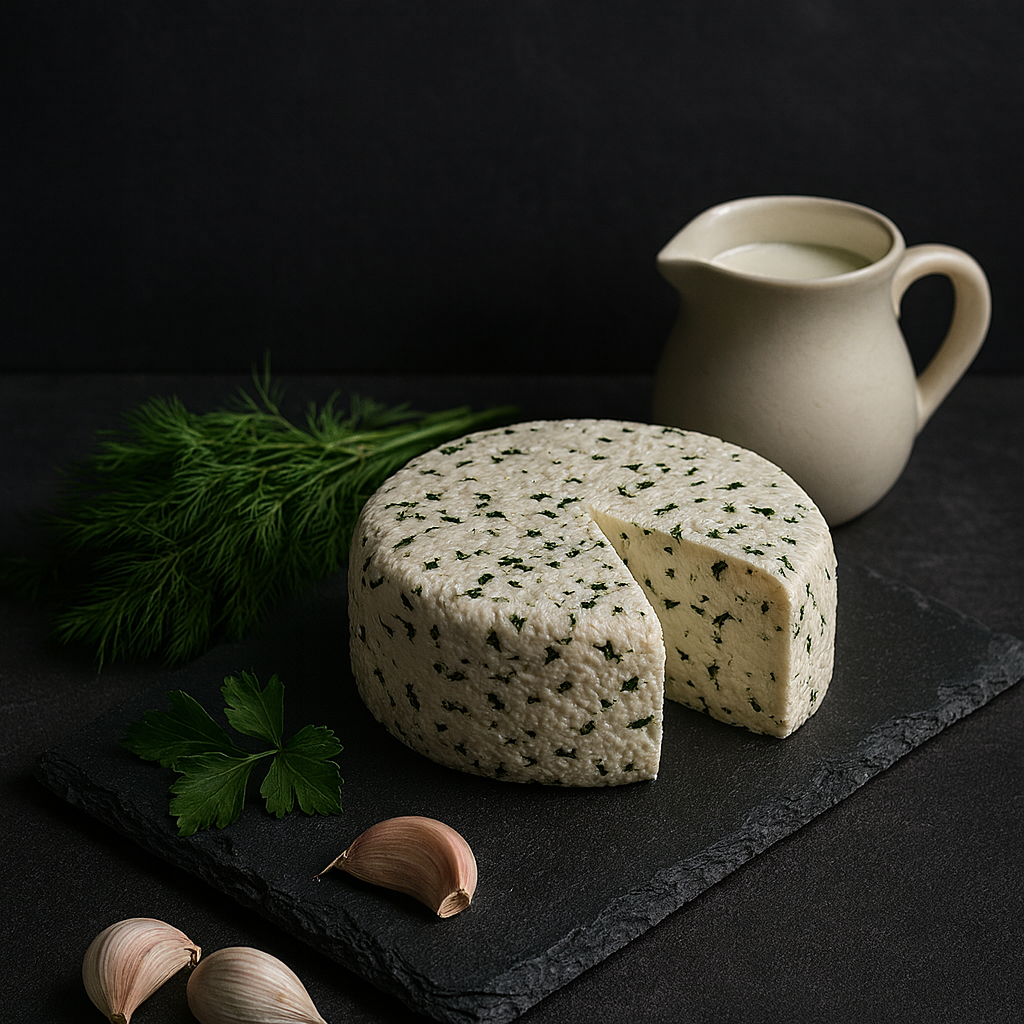 Adygean cheese with herbs and garlic, 1 lb